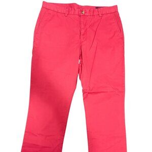 Vineyard Vines Slim Fit Breaker Pants Size 35x 30 Flat Front Coral NWT